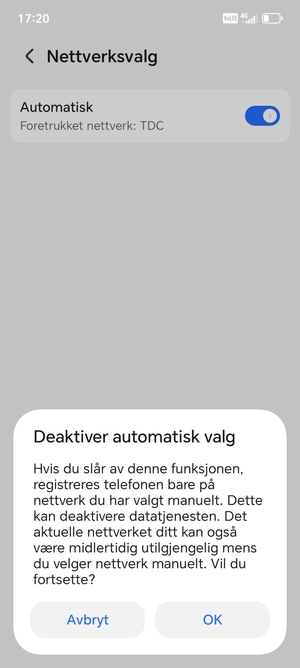 Velg OK