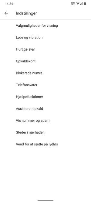 Vælg Telefonsvarer