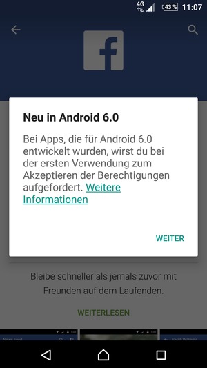 Wählen Sie WEITER