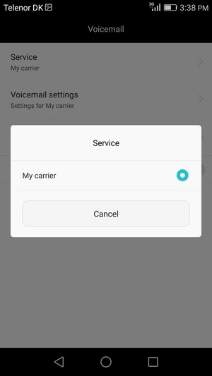 Select My carrier