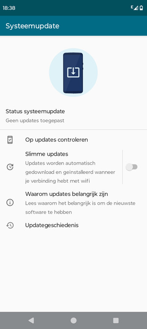 Selecteer Op updates controleren