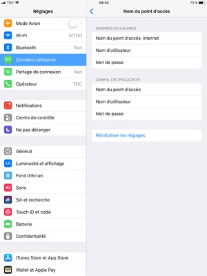 Sélectionnez Réinitialiser les réglages