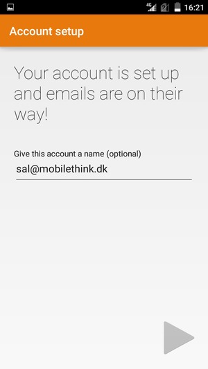 Give your account a name and select Next