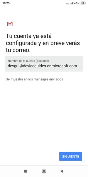 Déle a su cuenta un nombre y seleccione SIGUIENTE