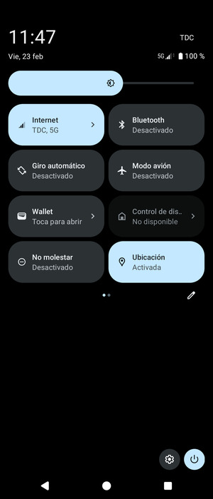 Desactive Ubicación