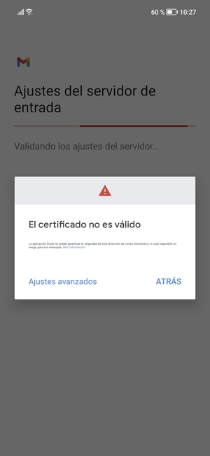 Seleccione ATRÁS