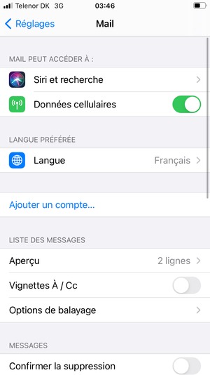 Sélectionnez Ajouter un compte...