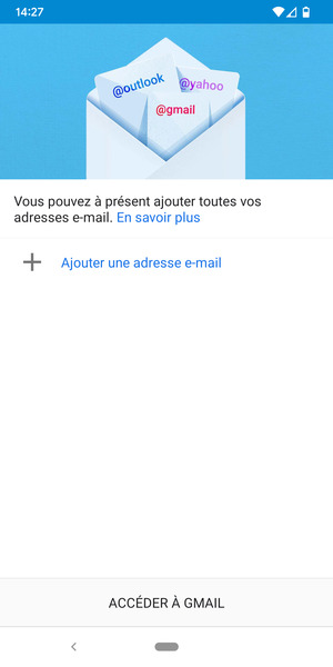 Sélectionnez Ajouter une adresse e-mail