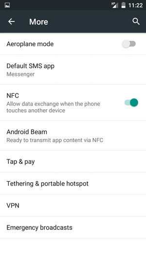 Select Tethering & portable hotspot