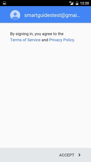 Select ACCEPT