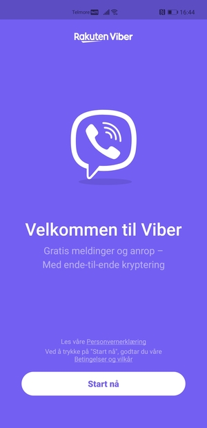 Applikasjonen er klar til bruk