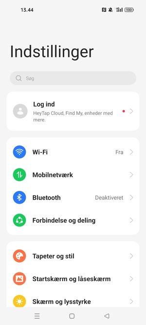 Vælg Mobilnetværk