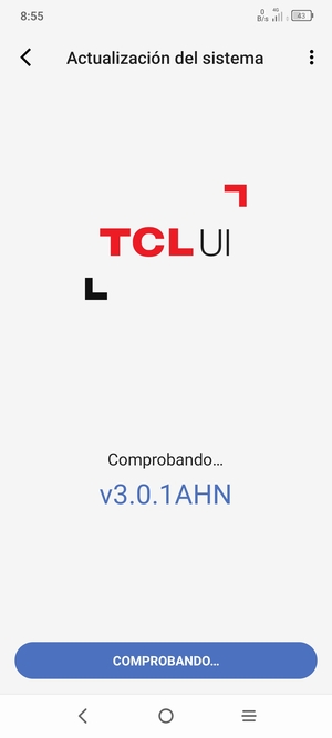 Espere a que la búsqueda termine