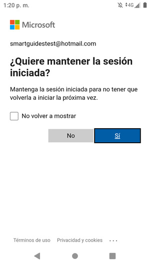 Seleccione la opción deseada