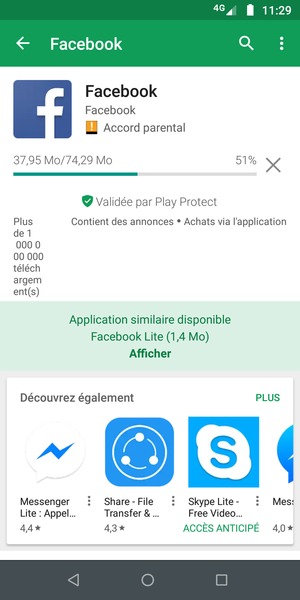 Veuillez attendre la fin de la procédure d'installation
