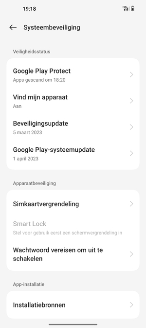 Selecteer Simkaartvergrendeling