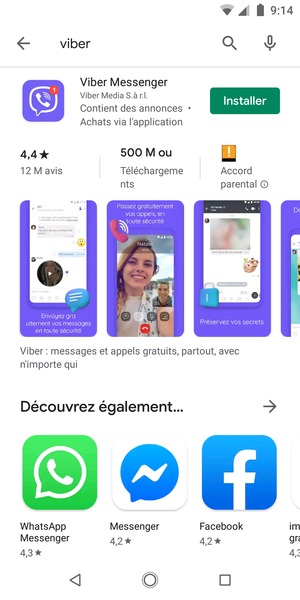 Sélectionnez l'appli