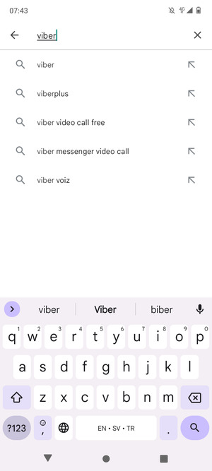 Enter the app name and select Search