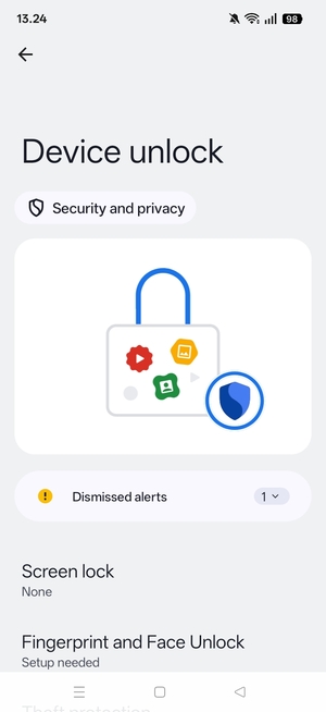 Select Screen lock