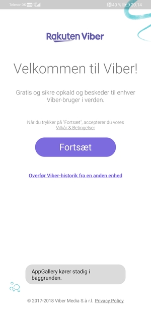 Din app er klar til brug