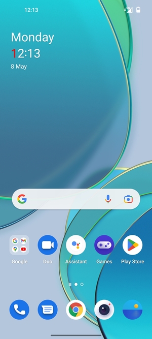 Swipe up