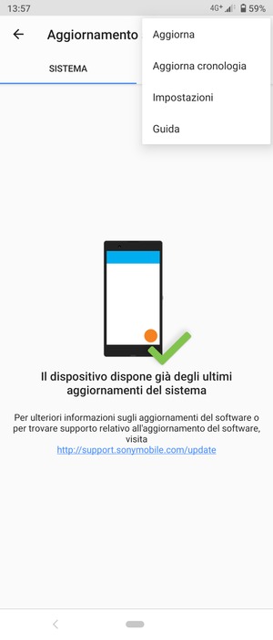 Seleziona Aggiorna