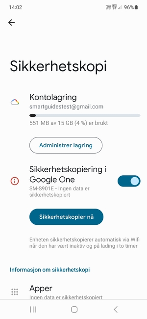 Velg Kontolagring