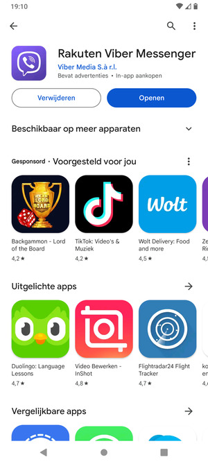 Selecteer Openen