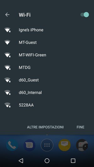 Disattiva Wi-Fi