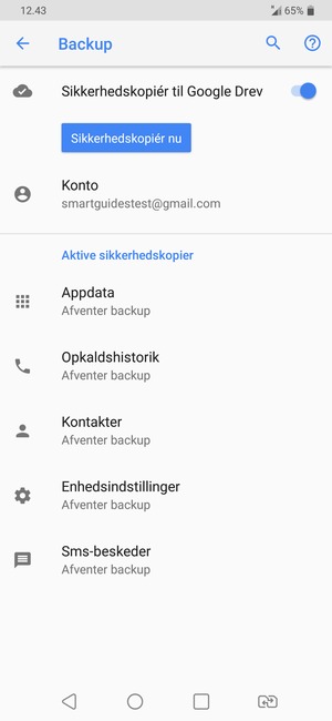 Vælg Konto