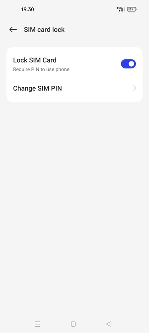 Select Change SIM PIN