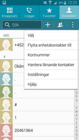 Välj Inställningar