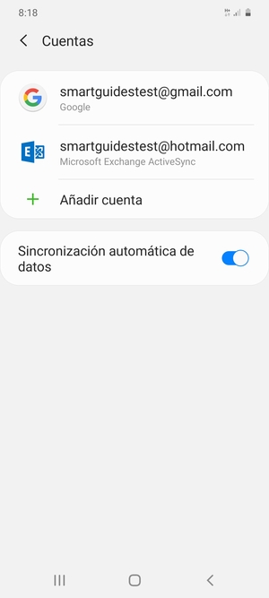 Seleccione su cuenta Google