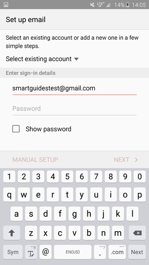 Enter your Gmail  address and select Next