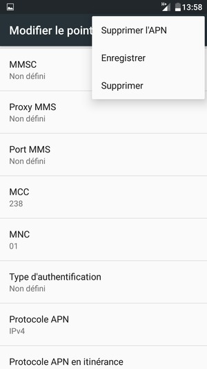 Sélectionnez Enregistrer