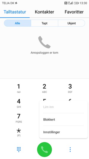 Velg Innstillinger
