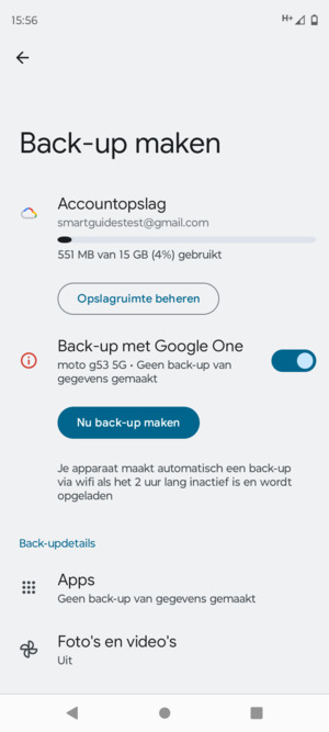 Selecteer Accountopslag