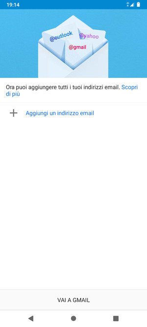 Seleziona Aggiungi un indirizzo email