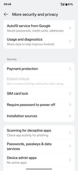 Scroll to Security and select SIM card lock