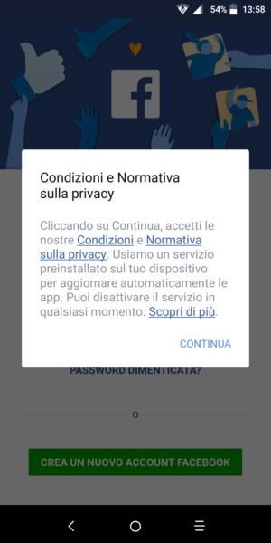 Seleziona CONTINUA