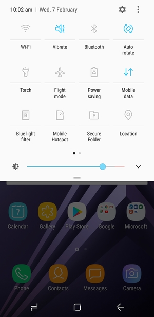 Select Vibrate to change to silent mode