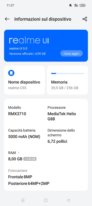 Seleziona realme UI