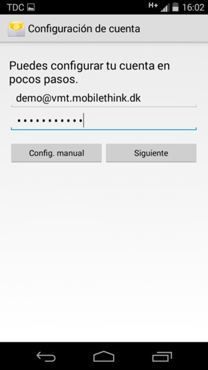 Introduzca su Dirección de correo electrónico y Contraseña. Seleccione Siguiente