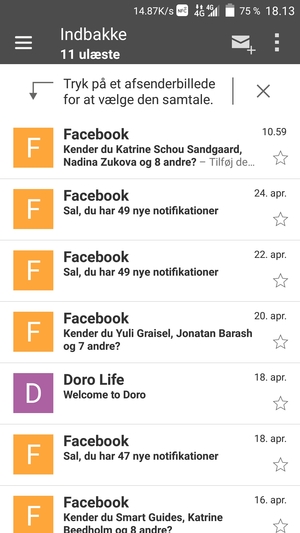Din konto er klar til brug