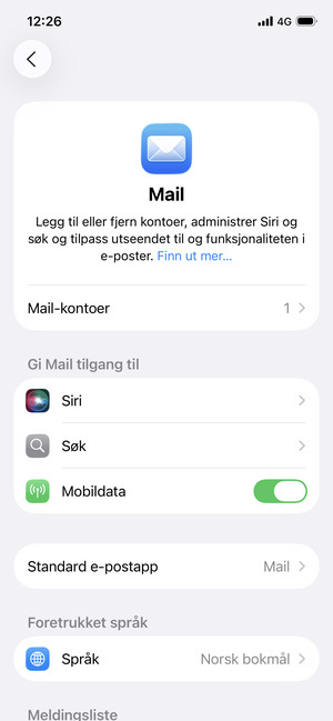 Gmail er klar til bruk