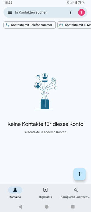 Wählen Sie Korrigieren und verwalten