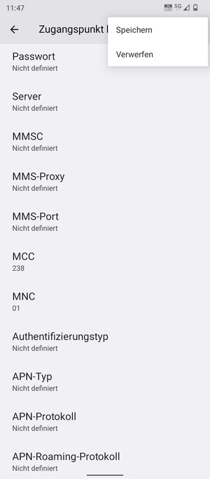 Wählen Sie Speichern