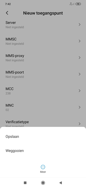 Selecteer Opslaan