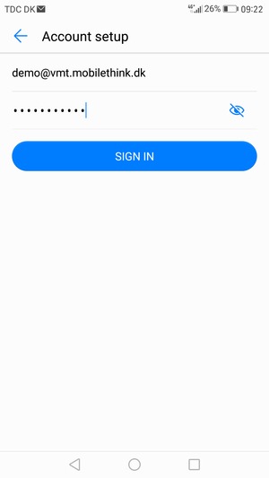 Enter your Email address and Password. Select SIGN IN