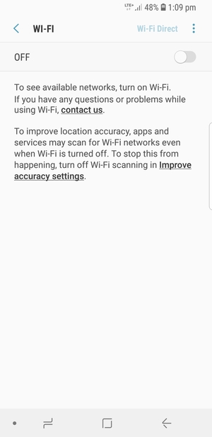 Turn on Wi-Fi